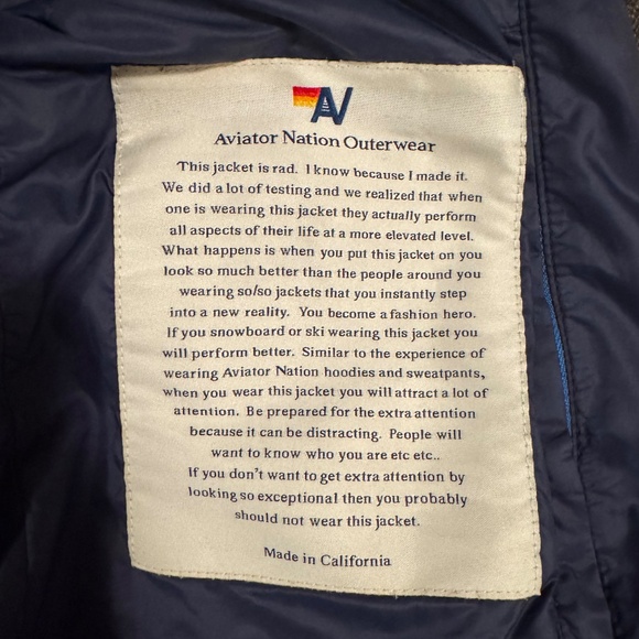 Aviator Nation SUNBURST JACKET - Navy - Picture 4 of 7